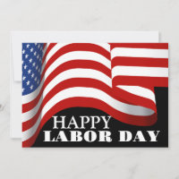 Simple Elegant Happy Labor Day avec drapeau améric