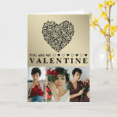 Carte Simple Élégant Photo Saint-Valentin (Fleur jaune)