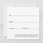 Carte Simple Elegant Red Faux Gold Heart Beauty (Dos)