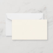 Carte simple élégante de note de graduation modern (Dos)