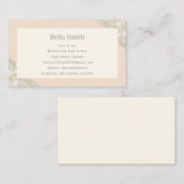 Carte simple élégante de note de graduation modern (Devant / Derrière)