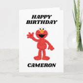 Carte Simple Elmo 1er anniversaire (Devant)