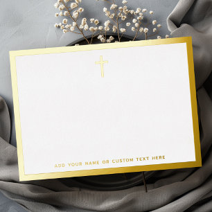 Carte simple en argent ou en feuille d'or
