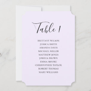 Carte simple en mariage violet. Écriture moderne