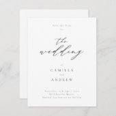 Carte simple et belle pour annoncer la date de vot (Devant / Derrière)