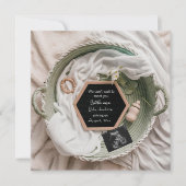 Carte simple et douce d'annonce de grossesse au to (Devant)