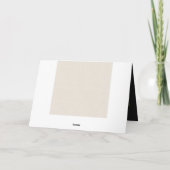 Carte Simple et élégant noir mariage photo merci (Dos)