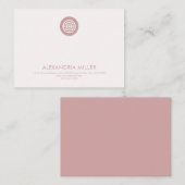 Carte simple et élégante (Devant / Derrière)