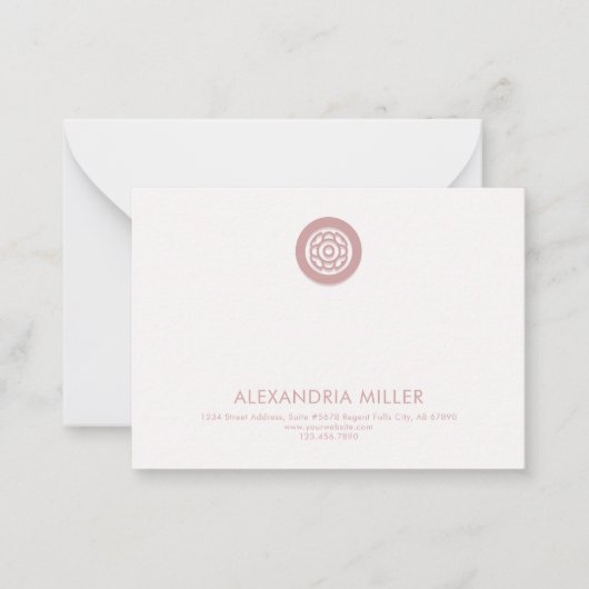 Carte simple et élégante (Devant)