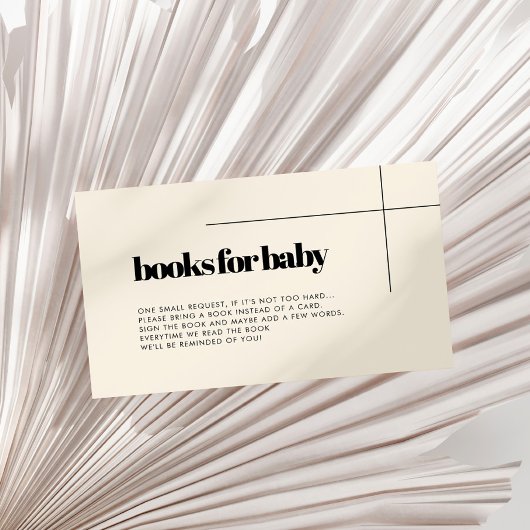 Carte simple et élégante de demande de carnet de b