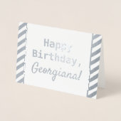 Carte simple et humble "Joyeux anniversaire" (Devant)