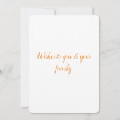 Carte simple et minimal ajouter votre texte (Dos)