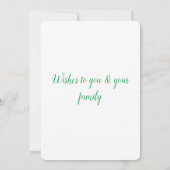 Carte simple et minimal ajouter votre texte félicitation (Dos)