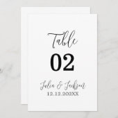 Carte Simple et minimaliste (Devant / Derrière)