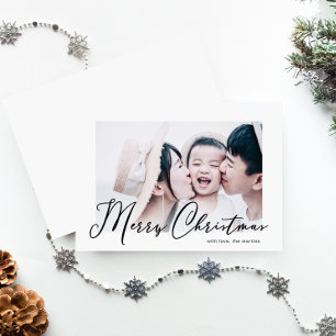 Carte Simple et minimaliste Stylish Joyeux Noël Photo
