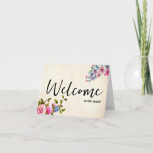 Carte Simple et personnalisé Elégant Bienvenue dans l'éq