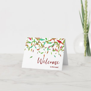 Carte Simple et personnalisé Elégant Bienvenue dans l'éq