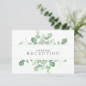 Carte simple Eucalyptus Greenery Mariage (Debout devant)