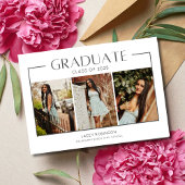 Carte Simple fille 3 photo Diplôme du lycée