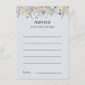 Carte simple Fleur sauvage Fern Dusty Blue Advice  (Devant)