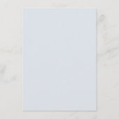 Carte simple Fleur sauvage Fern Dusty Blue Advice  (Dos)