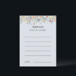 Carte simple Fleur sauvage Fern Dusty Blue Advice<br><div class="desc">Cette simple fougère fleur sauvage design de carte de conseil bleu poussiéreux est un arrangement élégant de cadres géométriques dorés classiques agrémentés de délicats bouquets et tiges florales boho. Avec une palette d'arrière - plans bleu poussiéreux et intemporels avec une typographie noire classique simple et des fleurs sauvages fantaisistes et...</div>