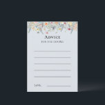 Carte simple Fleur sauvage Fern Dusty Blue Advice<br><div class="desc">Cette simple fougère fleur sauvage design de carte de conseil bleu poussiéreux est un arrangement élégant de cadres géométriques dorés classiques agrémentés de délicats bouquets et tiges florales boho. Avec une palette d'arrière - plans bleu poussiéreux et intemporels avec une typographie noire classique simple et des fleurs sauvages fantaisistes et...</div>