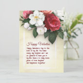 Carte simple Floral Valentine (Debout devant)