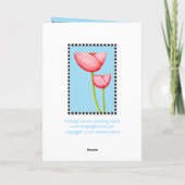 Carte Simple Flowers (Dos)