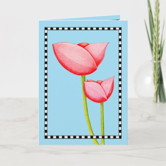 Carte Simple Flowers (Devant)