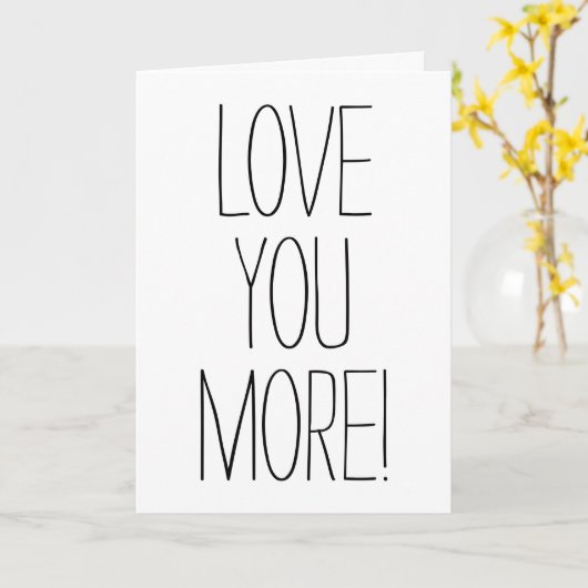 Carte Simple Font Vous Aimez Plus! Saint-Valentin (Fleur jaune)