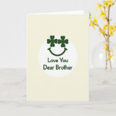 Carte Simple Frère Je T'Aime (Fleur jaune)