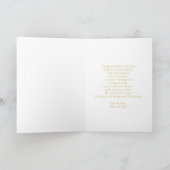 Carte Simple Gold White Confetti Photo Graduation (Intérieur)