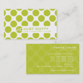 CARTE SIMPLE gras pois citron vert (Devant / Derrière)