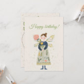 Carte Simple greeting card (Devant/Arrière en situation)