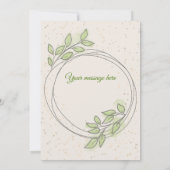 Carte Simple greeting card (Dos)