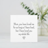 Carte simple Happy Mothers jour (Debout devant)