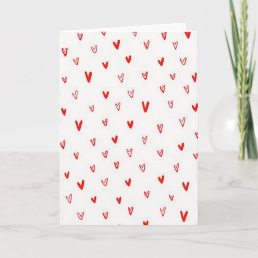 Carte Simple Heart Doodles (Devant)