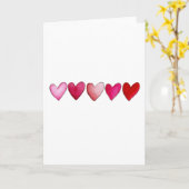 Carte Simple Hearts Hand Drawn Minimalistic Valentine's  (Fleur jaune)