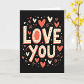 Carte Simple Hearts Love You (Fleur jaune)
