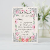 Carte Simple Indian Wedding RSVP Card | Elegant  (Debout devant)