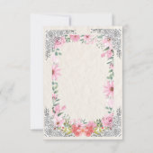 Carte Simple Indian Wedding RSVP Card | Elegant  (Dos)