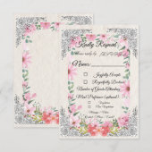 Carte Simple Indian Wedding RSVP Card | Elegant  (Devant / Derrière)