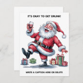 Carte simple It's Okay To Get Drunk™ (Devant / Derrière)