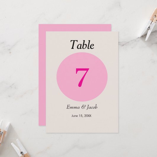 Carte simple japonais cerisier fleurit couleur numéro de (Devant/Arrière en situation)