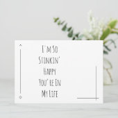 Carte Simple « Je suis tellement Heureux que Tu sois dan (Debout devant)