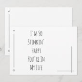 Carte Simple « Je suis tellement Heureux que Tu sois dan (Devant / Derrière)