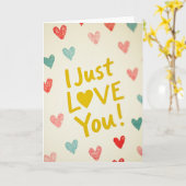 Carte Simple Je T'Aime (Fleur jaune)