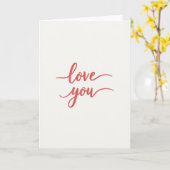 Carte Simple « Je t'aime » avec Texture et Écritur (Fleur jaune)