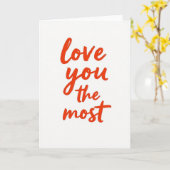 Carte Simple Je T'Aime Le Plus (Fleur jaune)